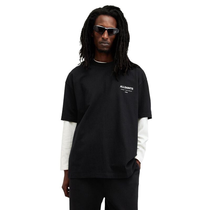 AllSaints Underground Oversized Crew Neck T-Shirt image number 0